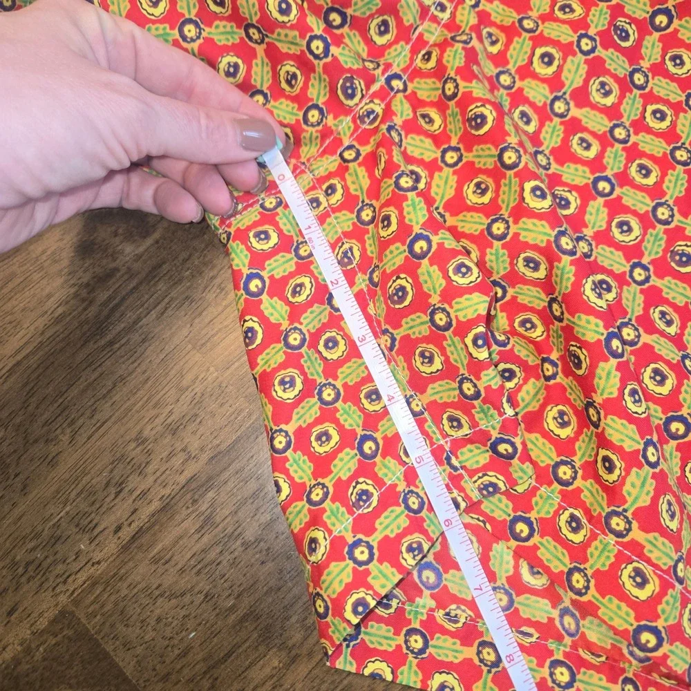 Polo‎ Ralph Lauren Mens Floral Swim Trunks Red Yellow Geometric Board Shorts L